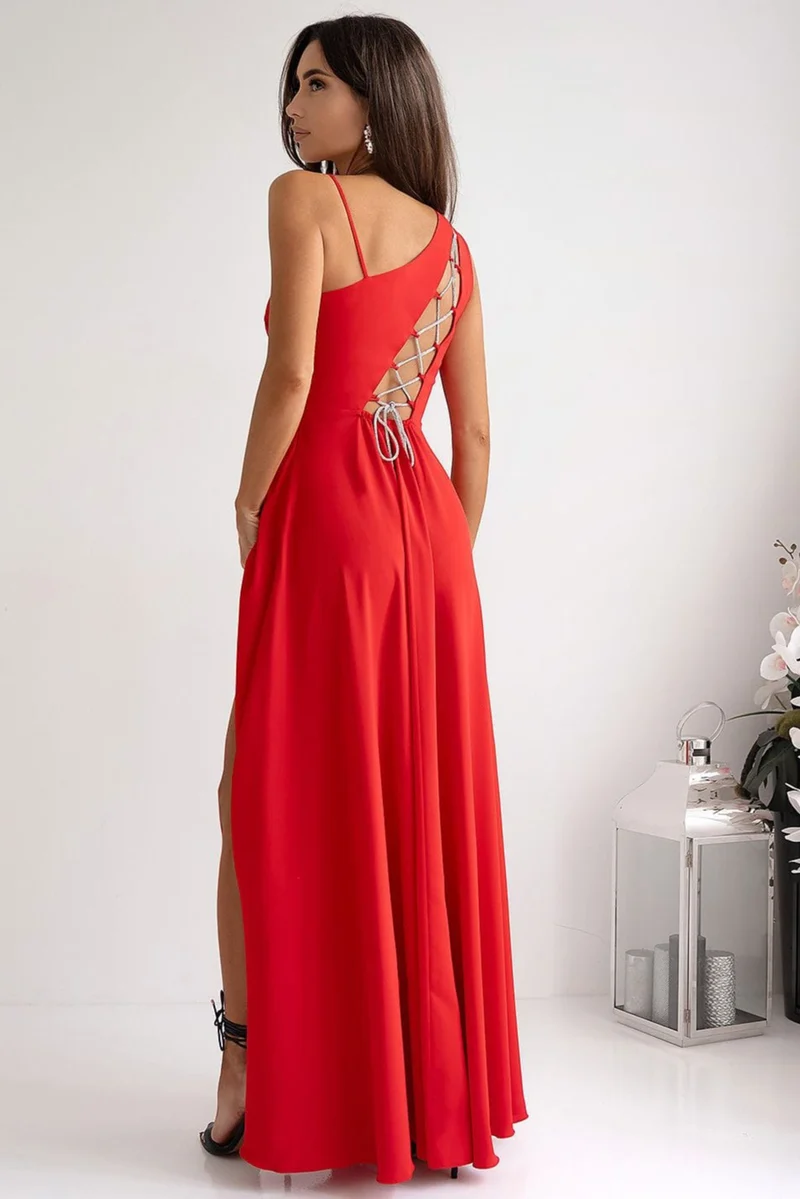 Robe demoiselle d'honneur longue fendue