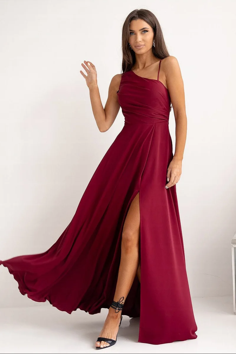 Robe demoiselle d'honneur longue fendue