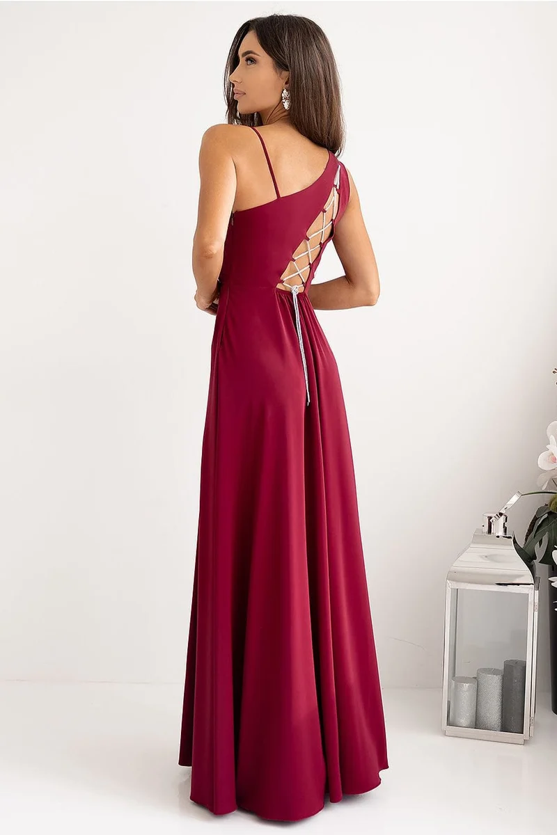 Robe demoiselle d'honneur longue fendue