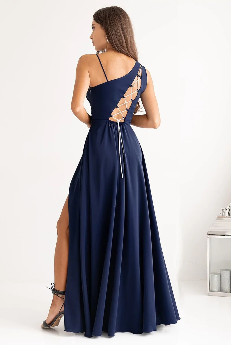 Robe demoiselle d'honneur longue fendue