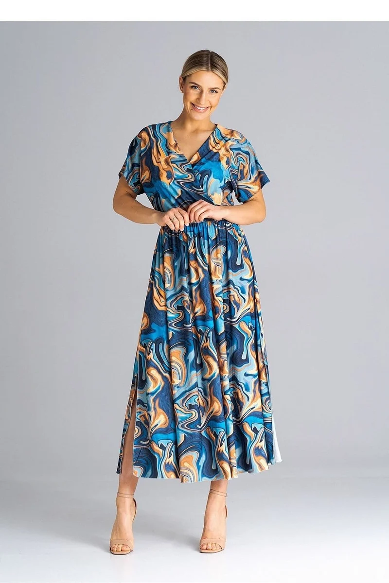 Robe casual pour été longue manches courtes