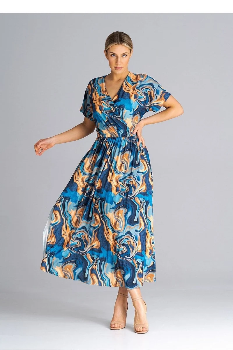 Robe casual pour été longue manches courtes