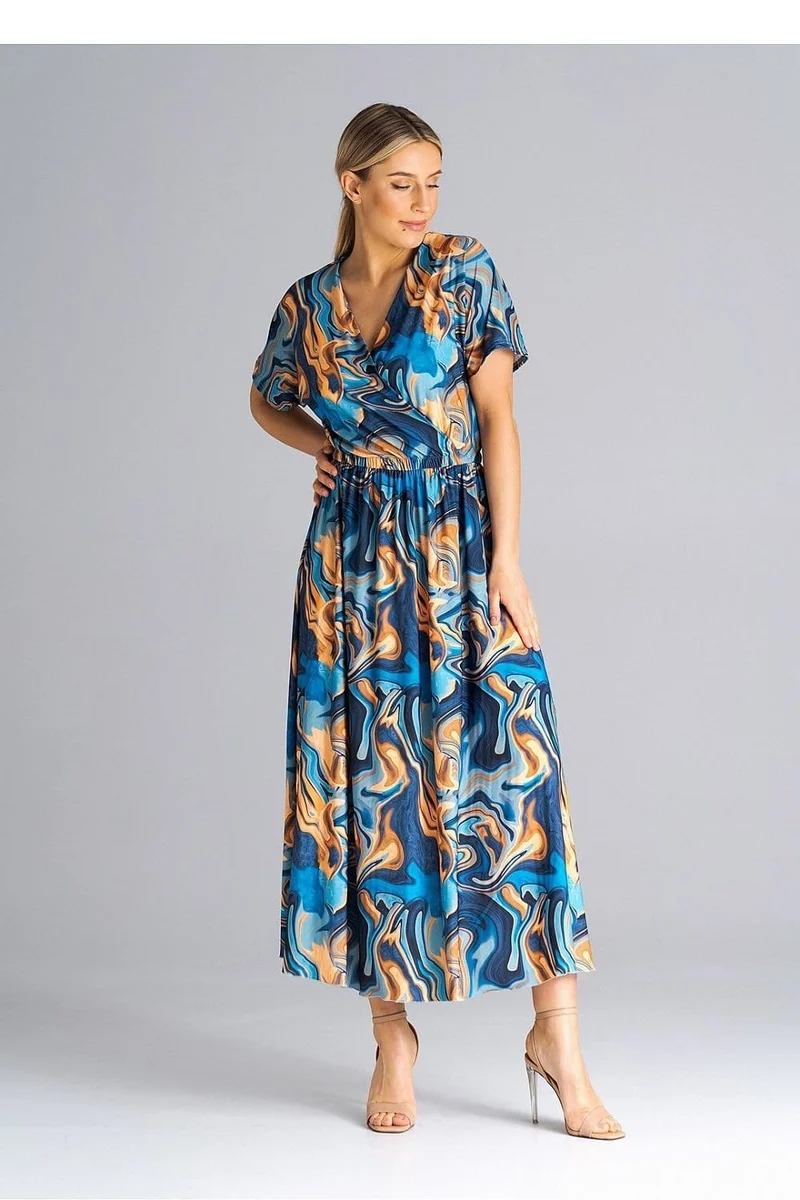 Robe casual pour été longue manches courtes