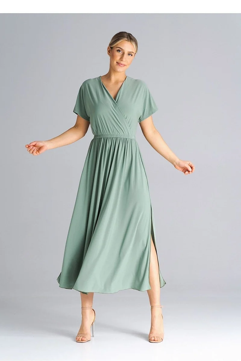 Robe casual pour été longue manches courtes
