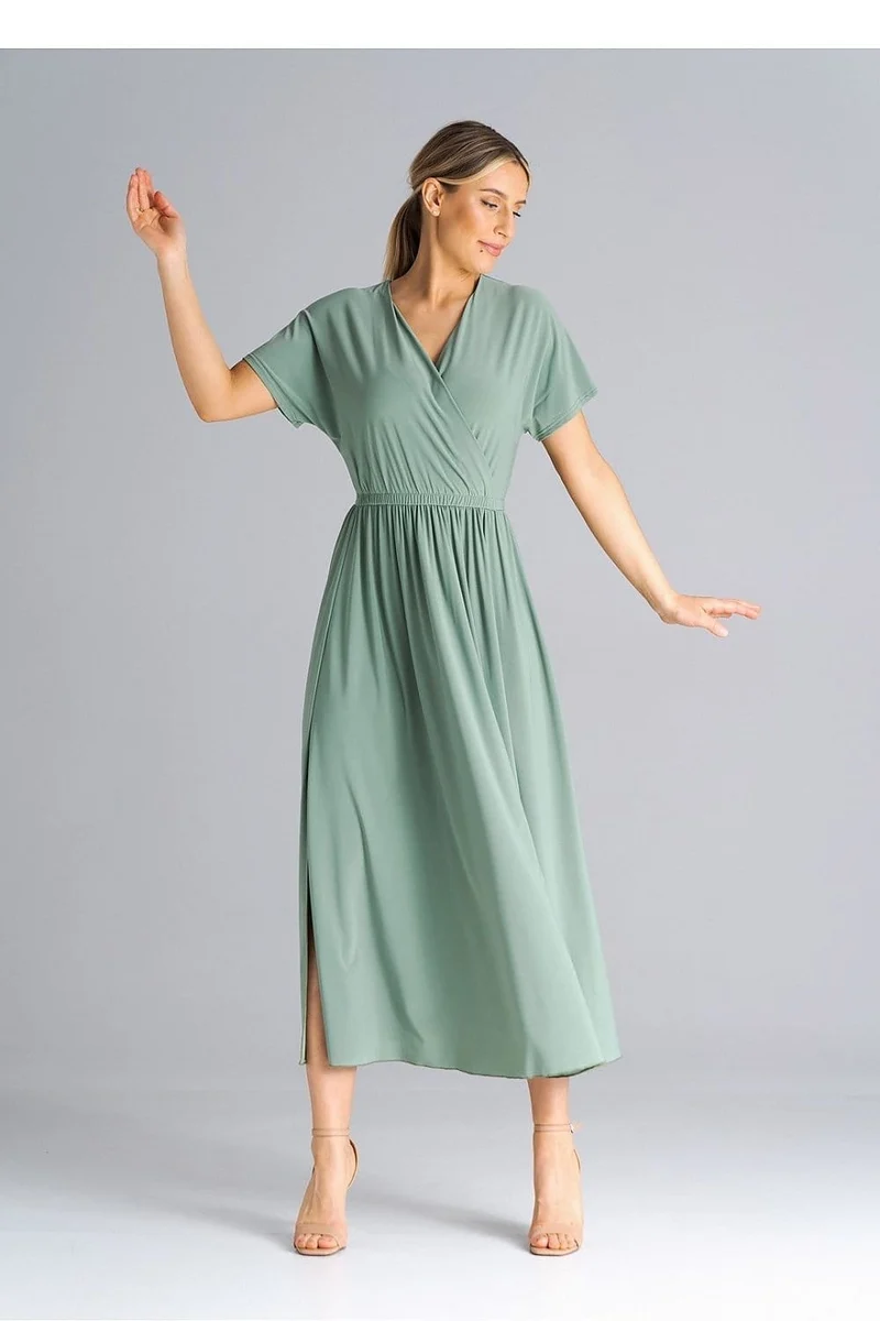 Robe casual pour été longue manches courtes