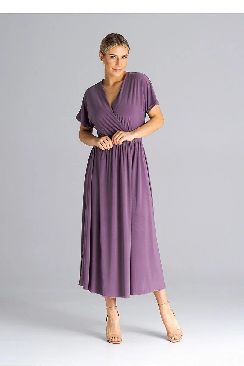 Robe casual pour été longue manches courtes
