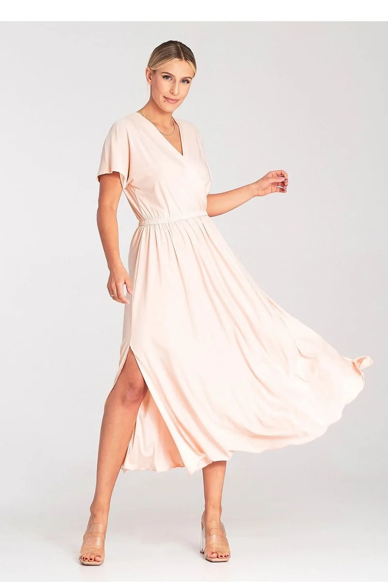 Robe casual pour été longue manches courtes