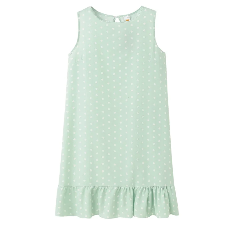 Robe d'été à pois jaune bohème