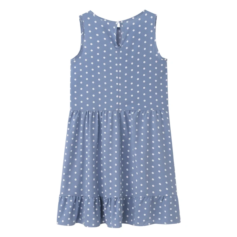 Robe d'été à pois jaune bohème