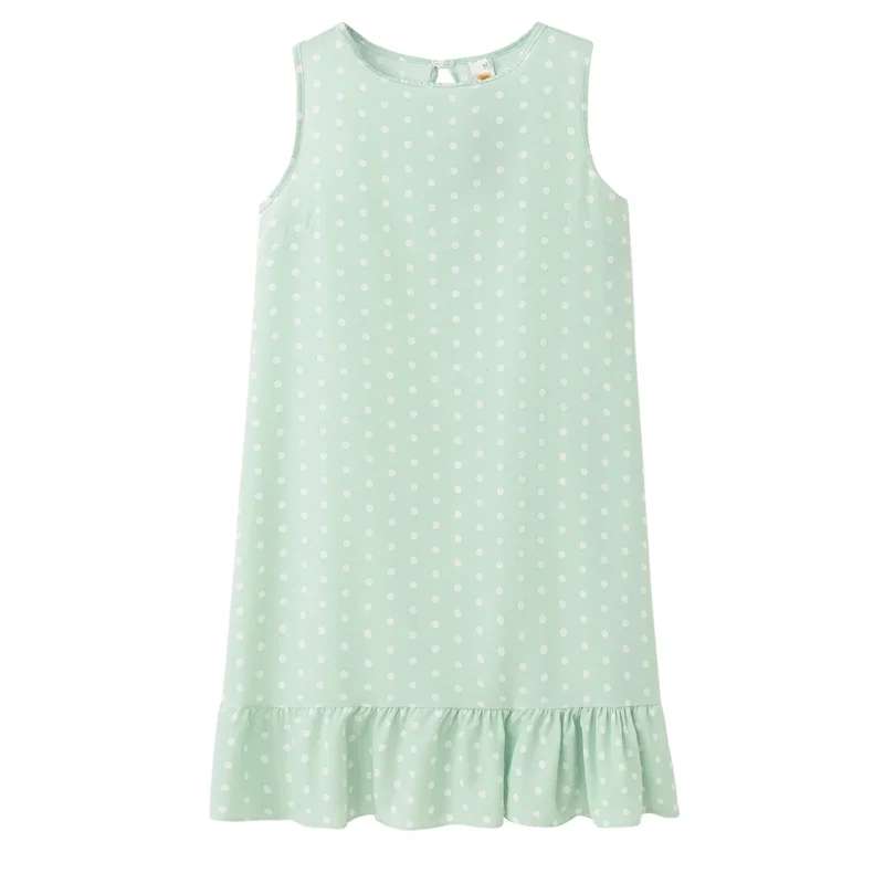 Robe d'été à pois jaune bohème