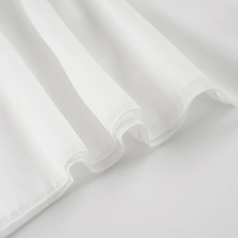 Robe courte blanche pour femme col cou et dos nu