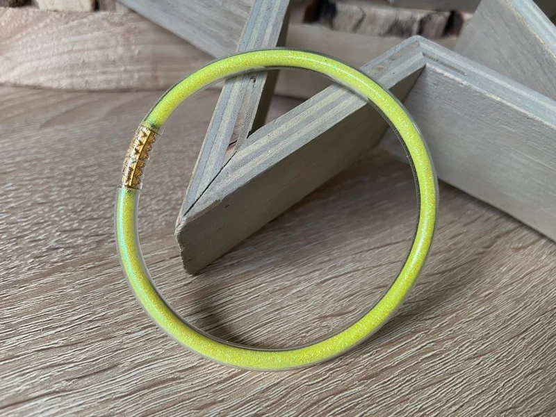 Bracelet Jonc Bouddhiste jaune