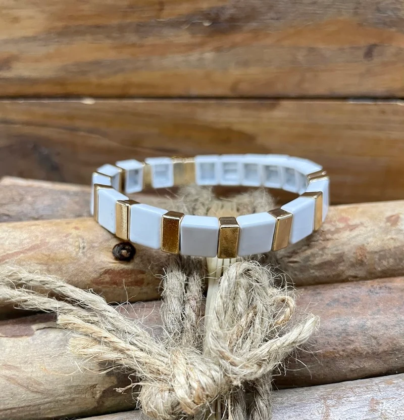 Bracelet Lucky blanc