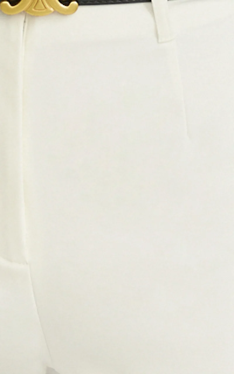 Pietra Pants - Straight Leg Pants in White