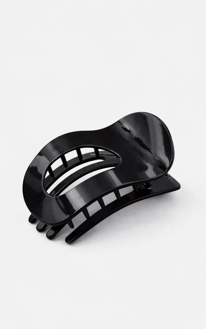 Claire Hair Clip - Oval Hair Clip in Black