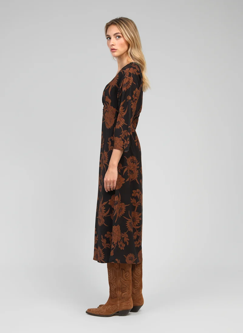 ROBE MIDI MASAMY floflo caramel
