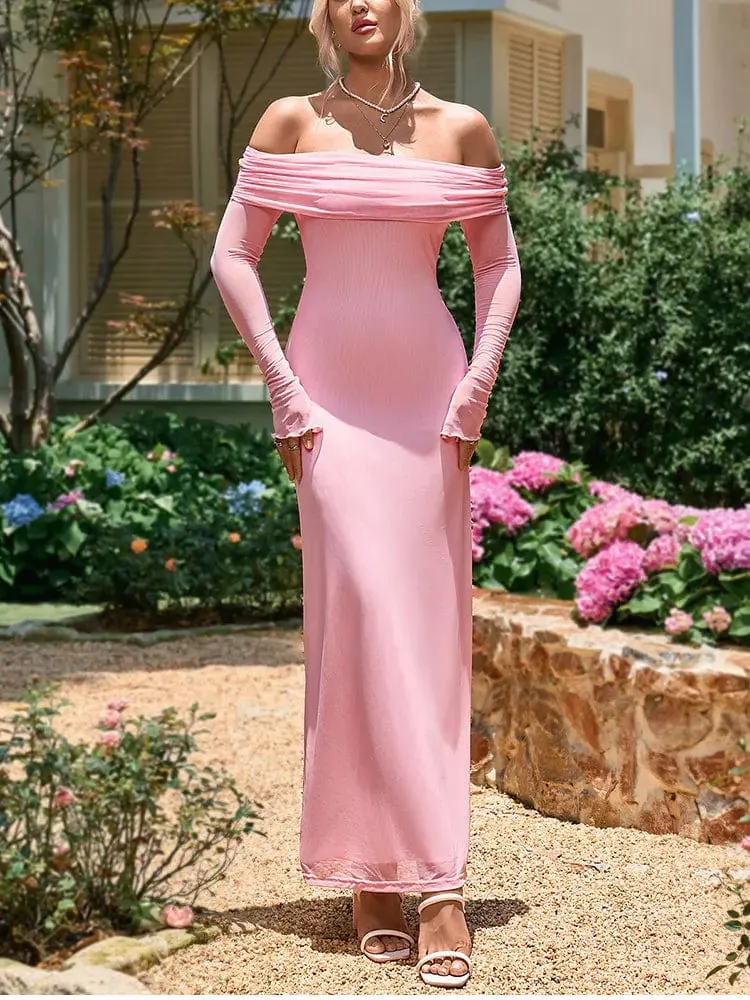 Robe de soirée chic longue moulante