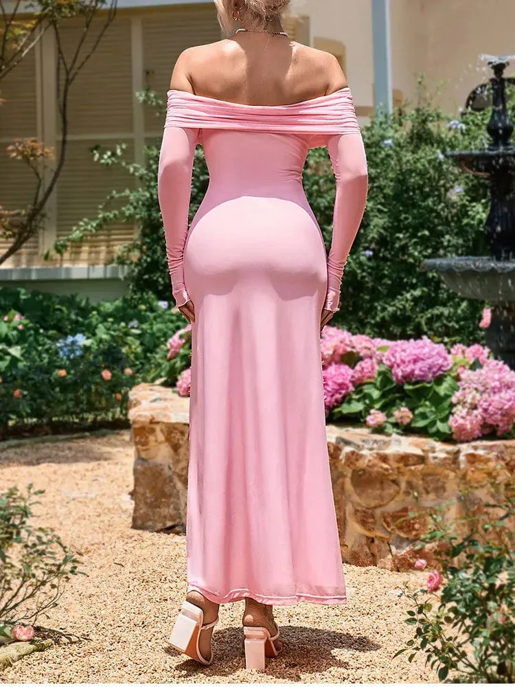 Robe de soirée chic longue moulante