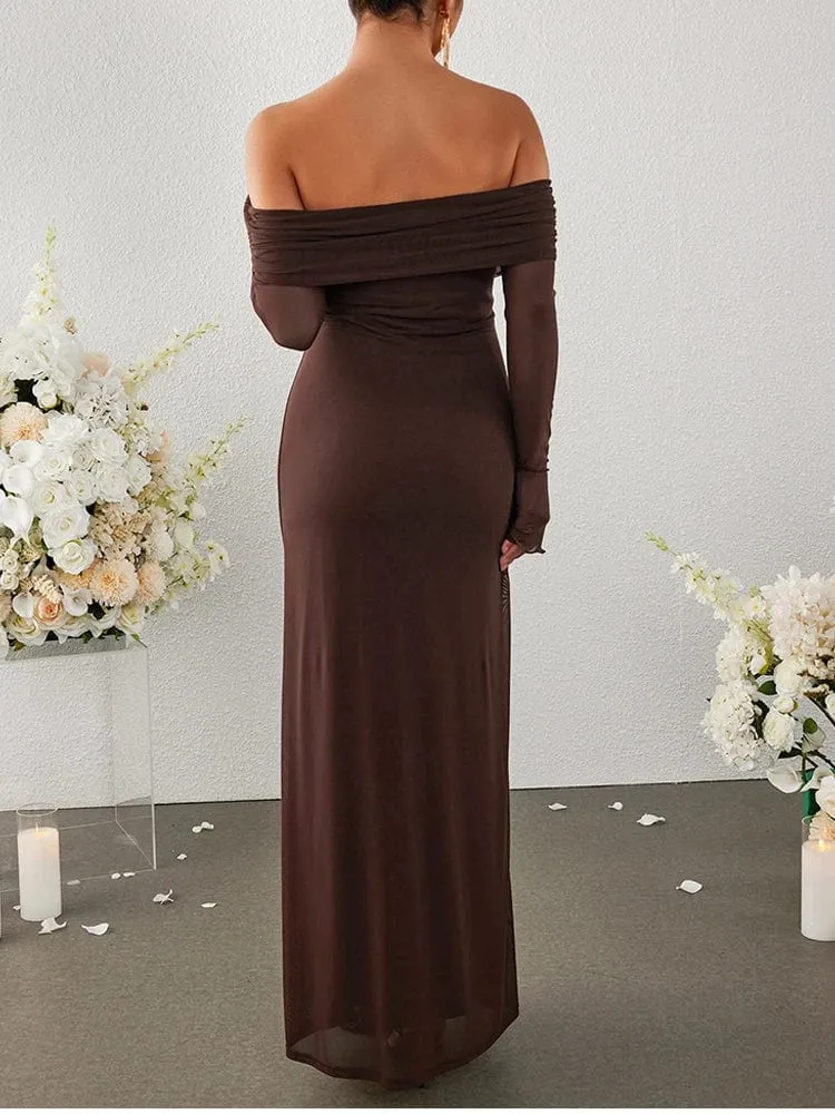 Robe de soirée chic longue moulante