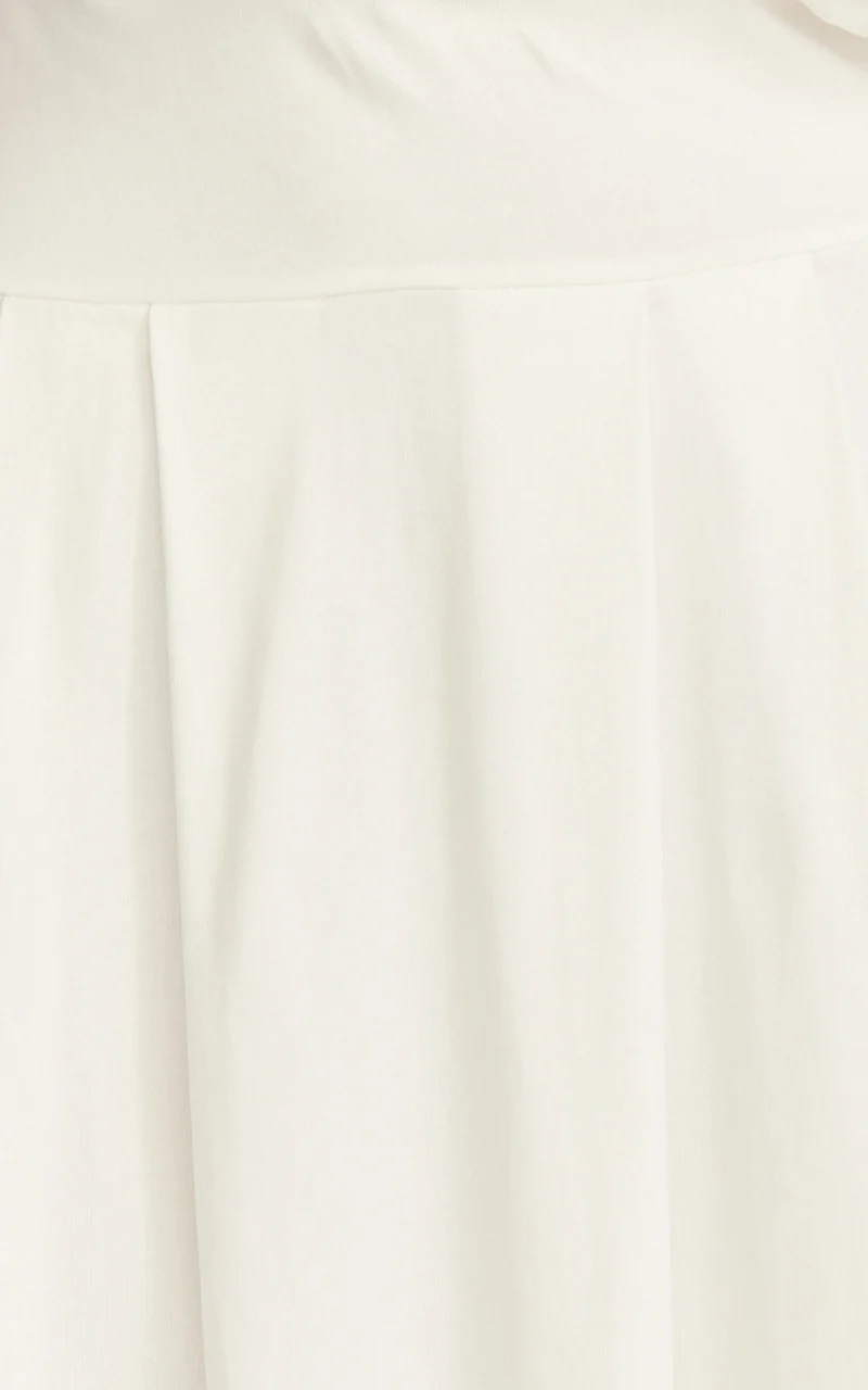 Tami Midi Dress - Off Shoulder Dress in White