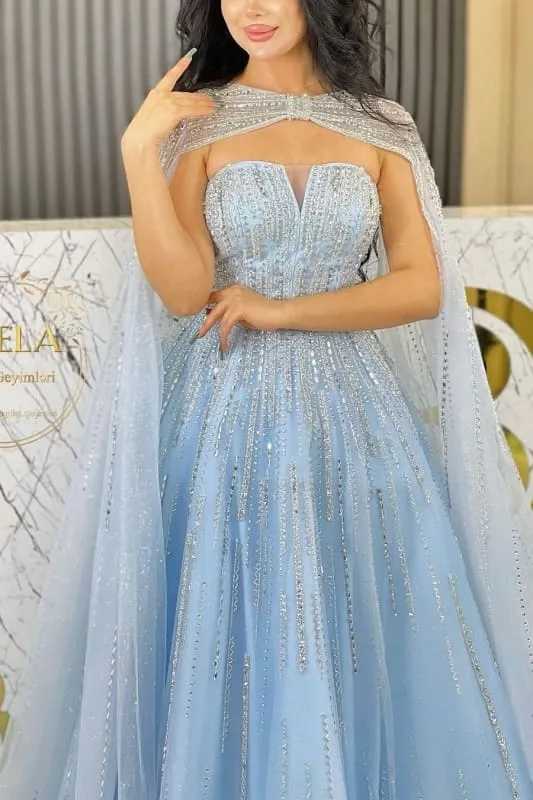 Robe de bal élégante à col en V, perlée et à paillettes, longueur au sol, pour femme