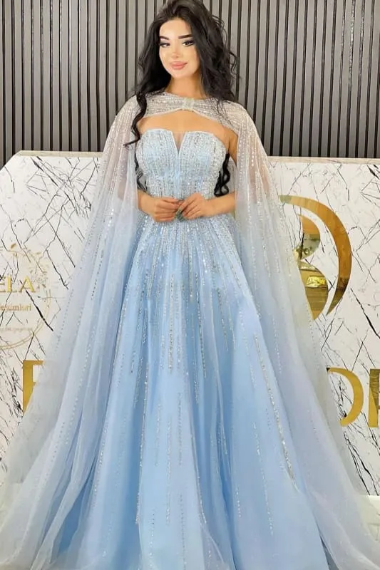 Robe de bal élégante à col en V, perlée et à paillettes, longueur au sol, pour femme