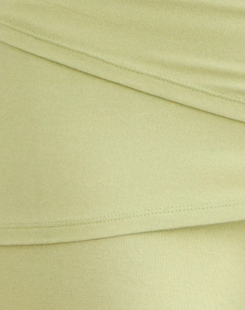 Pantalon Lolicy en jersey de rayonne, couleur pistache