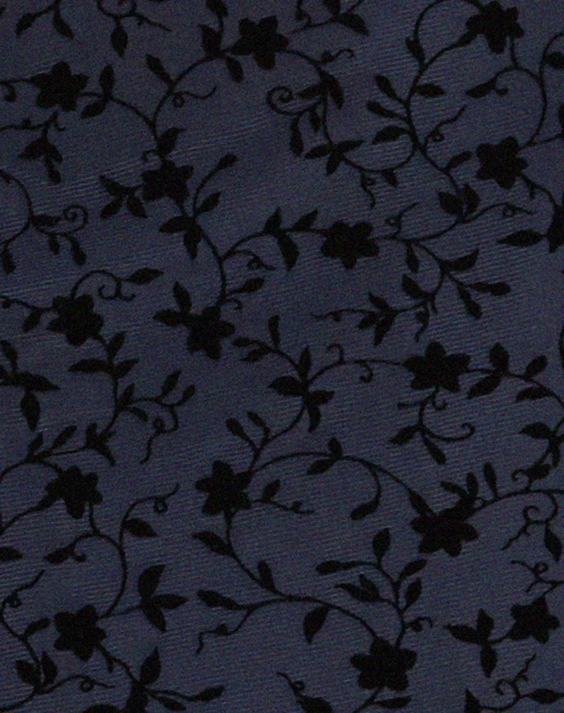 Robe midi Vilinia, Pretty Petal Flock Black