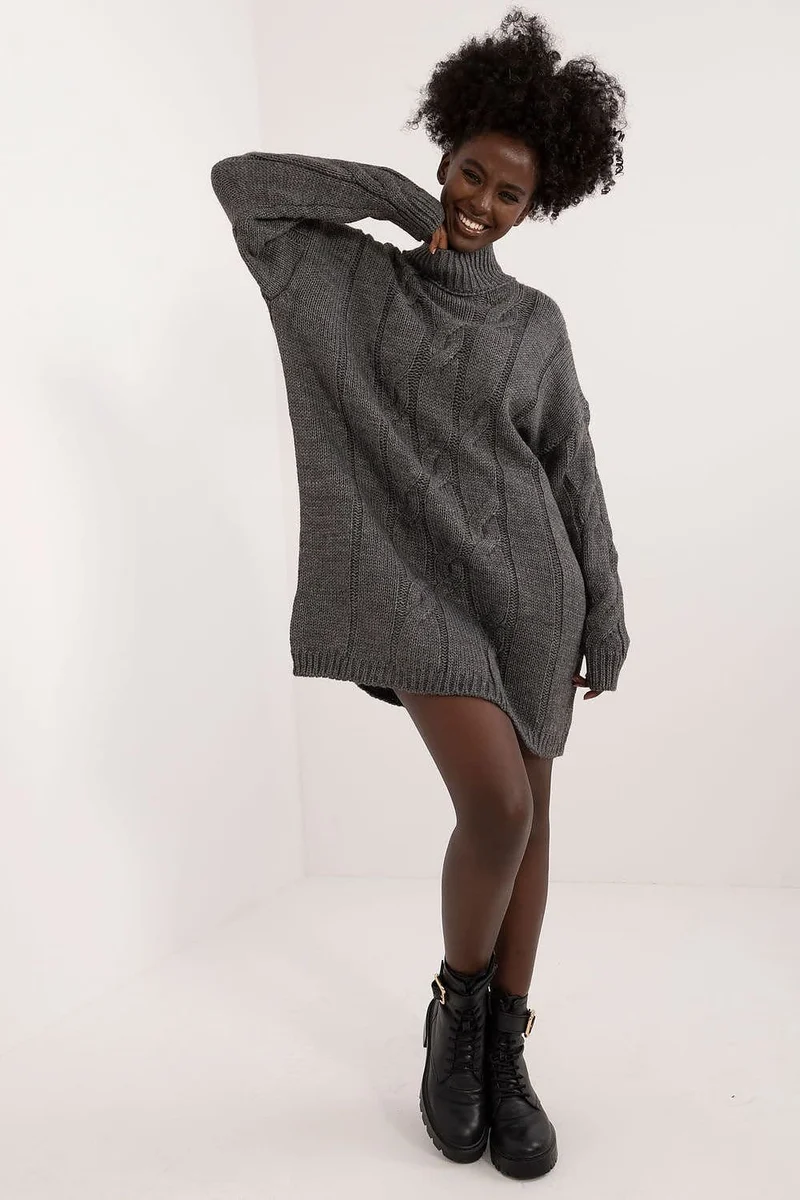 Robe pull décontractée manches longues