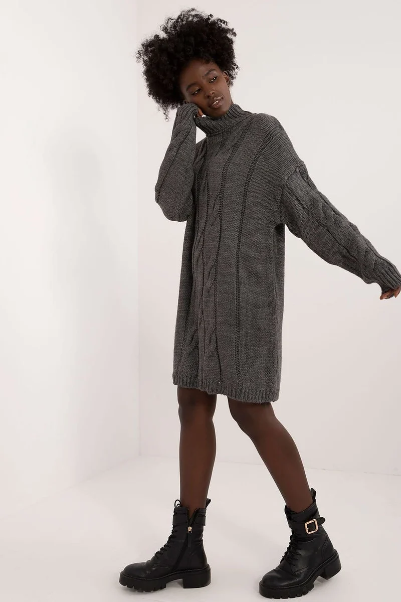 Robe pull décontractée manches longues