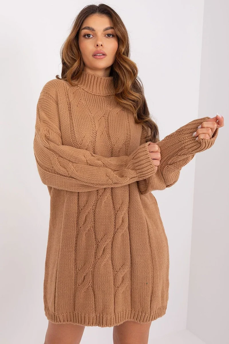 Robe pull décontractée manches longues