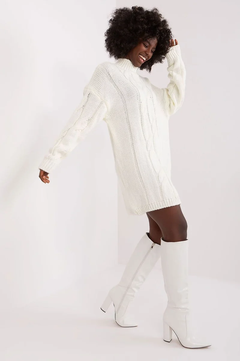 Robe pull décontractée manches longues