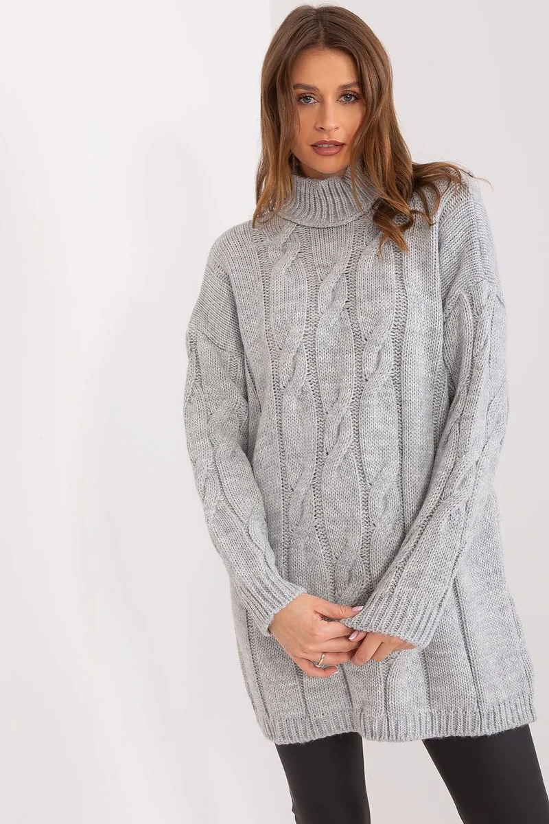 Robe pull décontractée manches longues