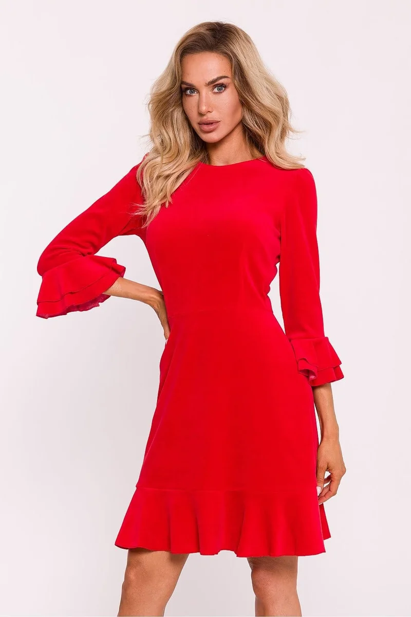 Robe de cocktail en velours chic
