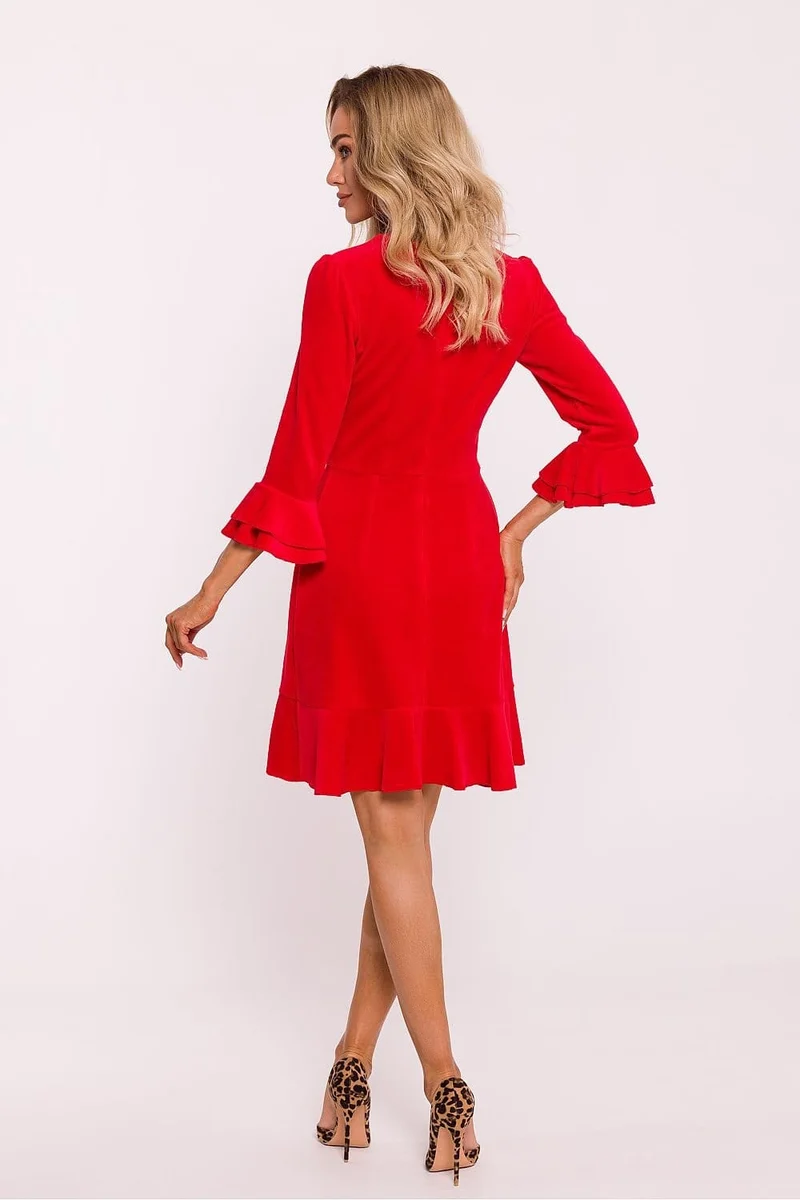 Robe de cocktail en velours chic