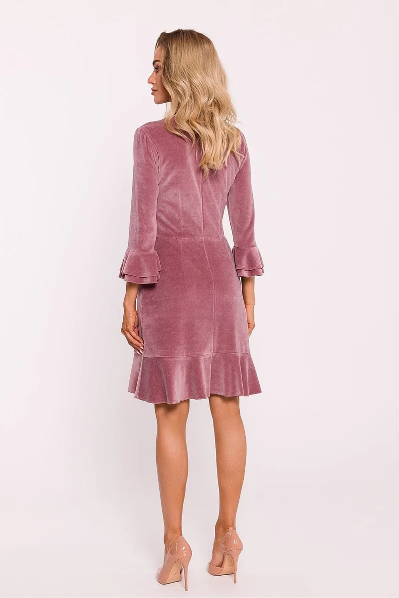 Robe de cocktail en velours chic