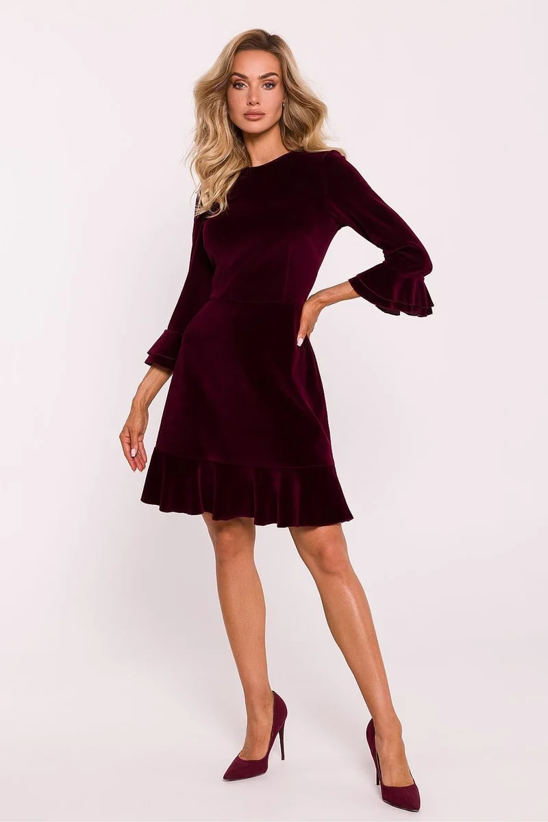 Robe de cocktail en velours chic