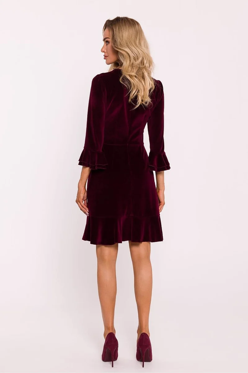 Robe de cocktail en velours chic