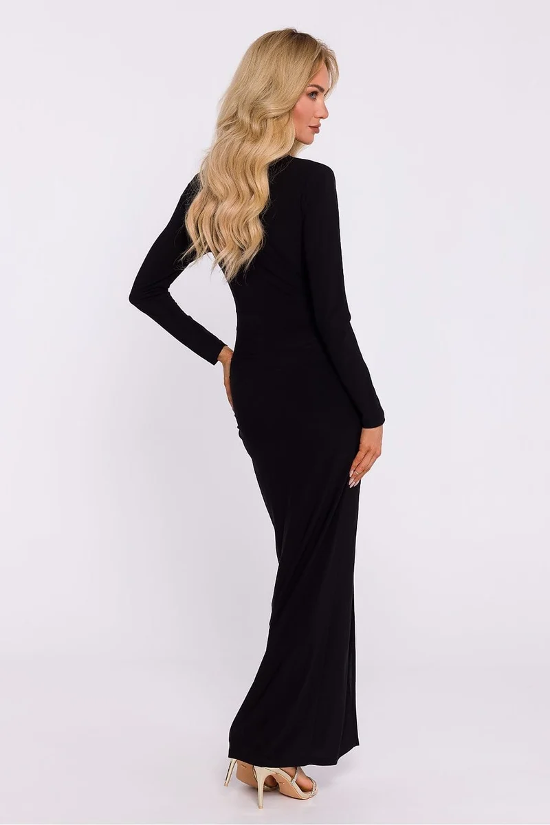 Robe de gala chic longue fendue