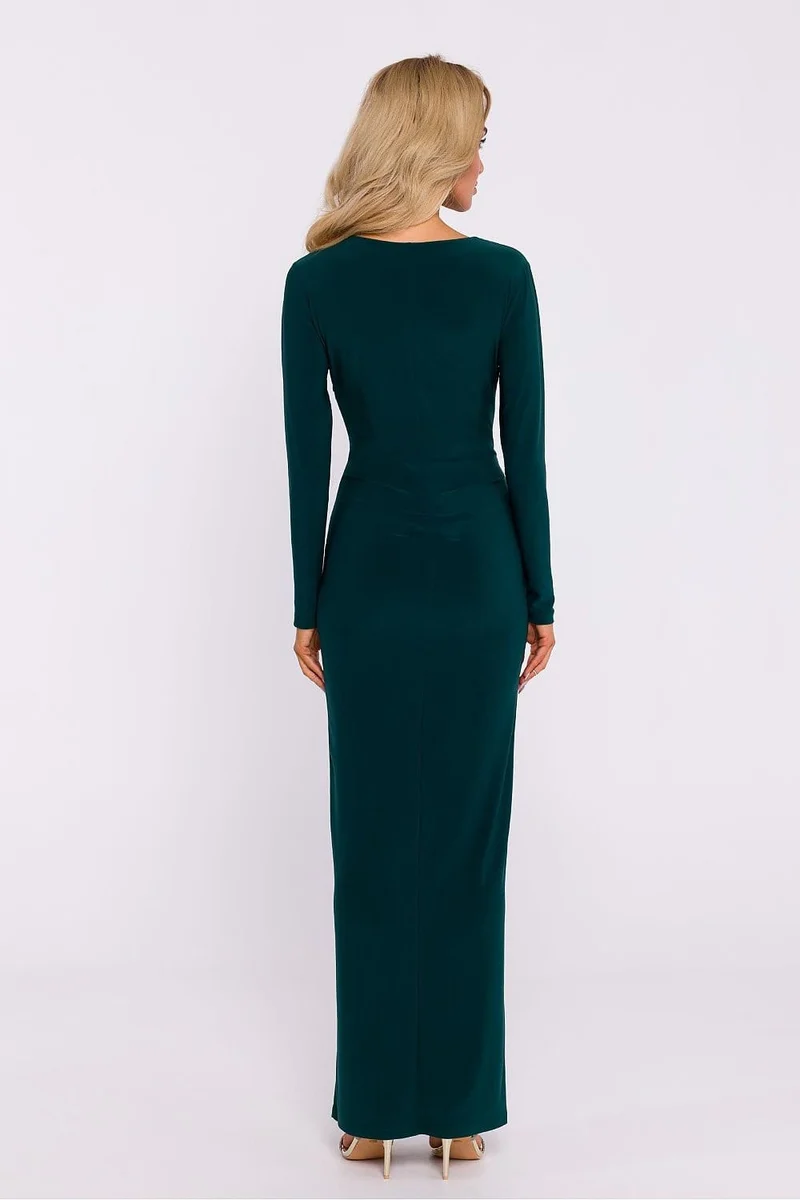 Robe de gala chic longue fendue