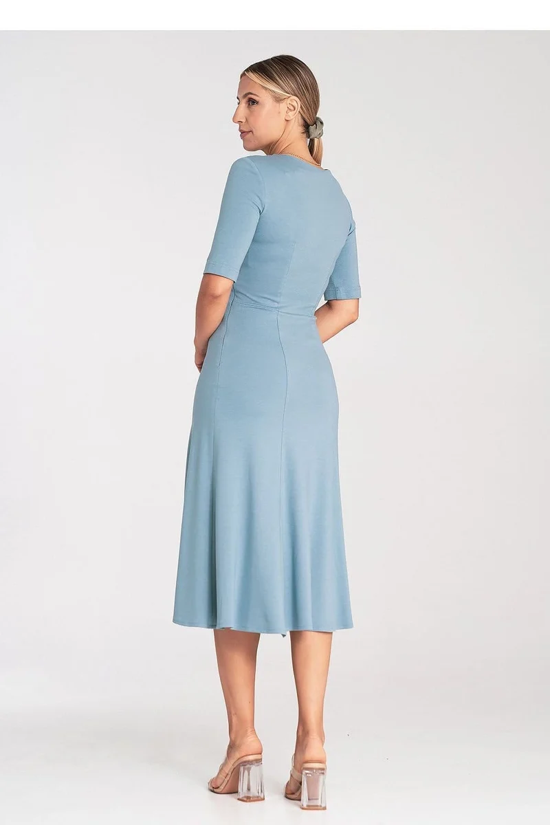 Robe de cocktail midi évasée