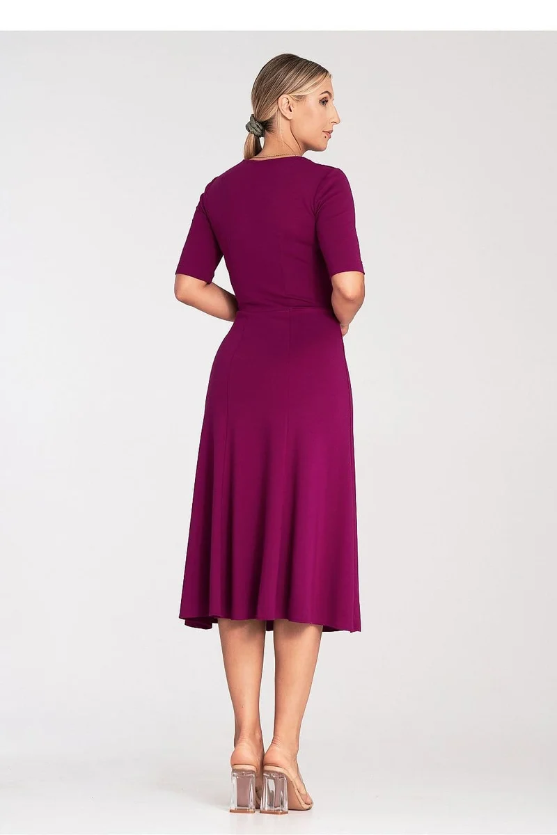 Robe de cocktail midi évasée