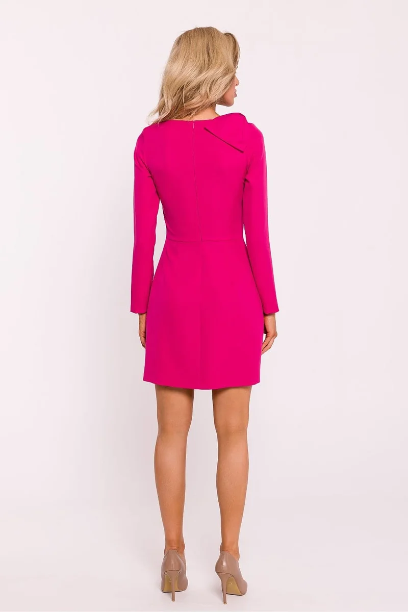 Robe habillée mini manches longues