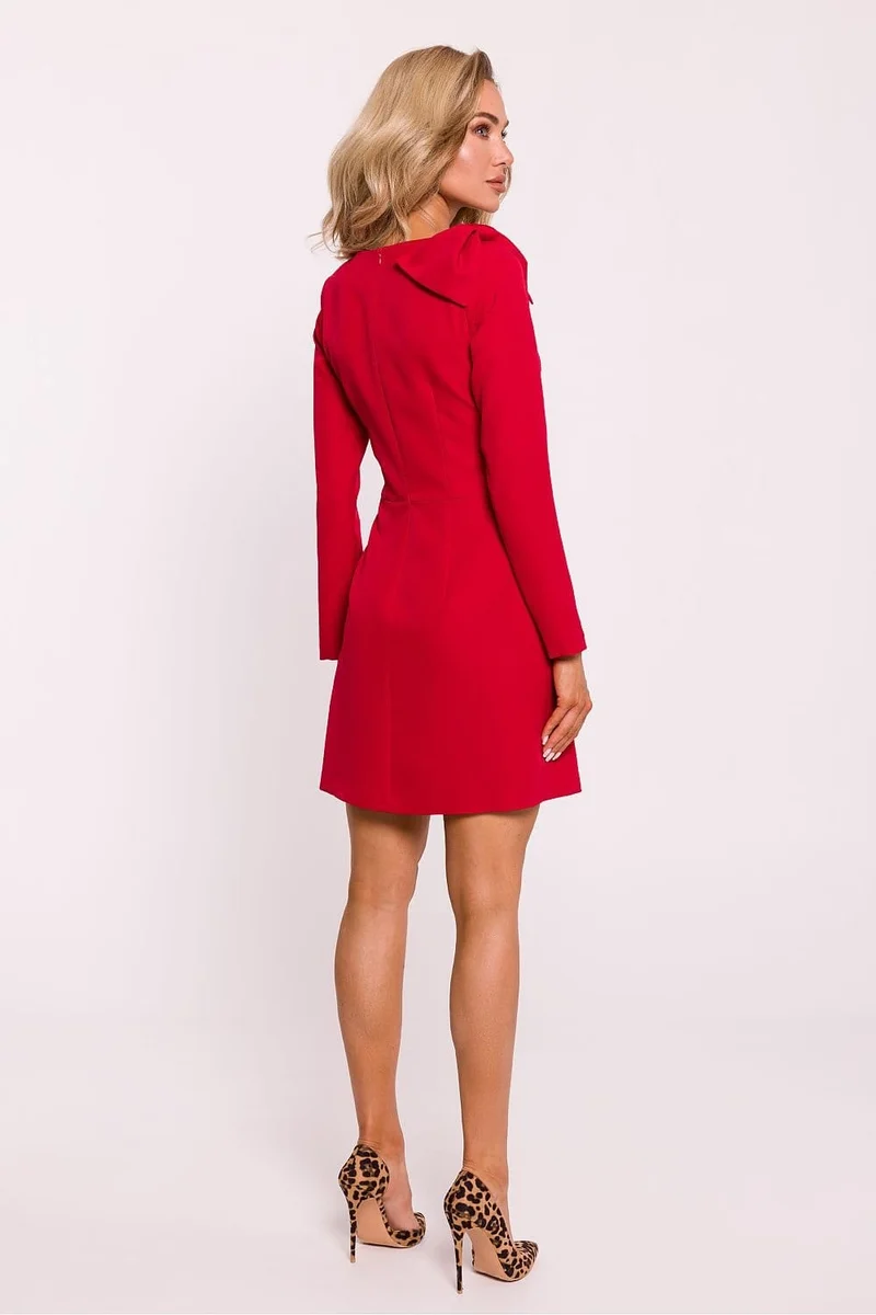Robe habillée mini manches longues