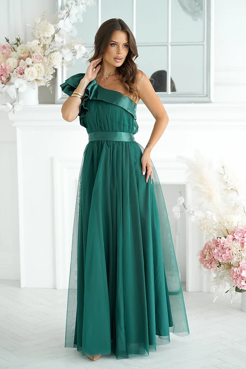 Robe de soirée chic longue en tulle