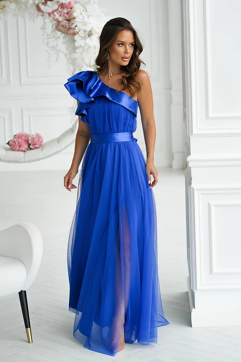 Robe de soirée chic longue en tulle