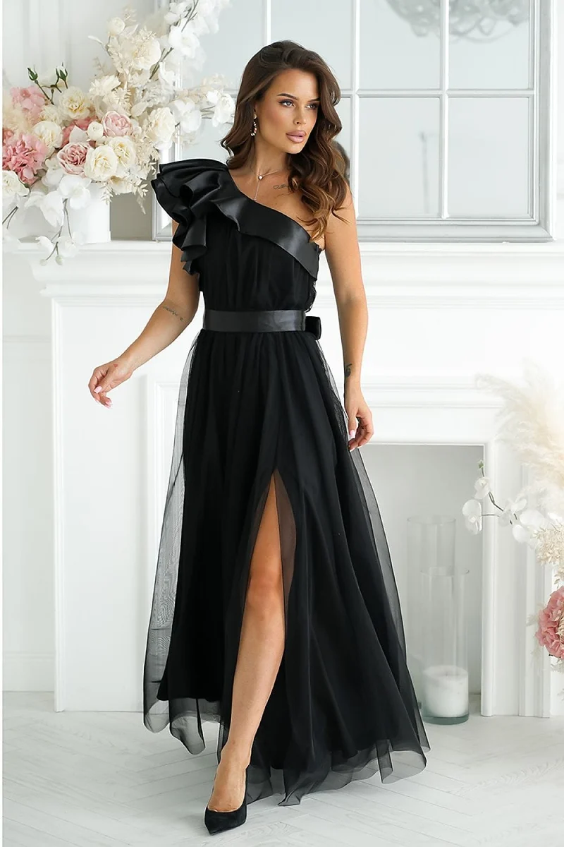 Robe de soirée chic longue en tulle