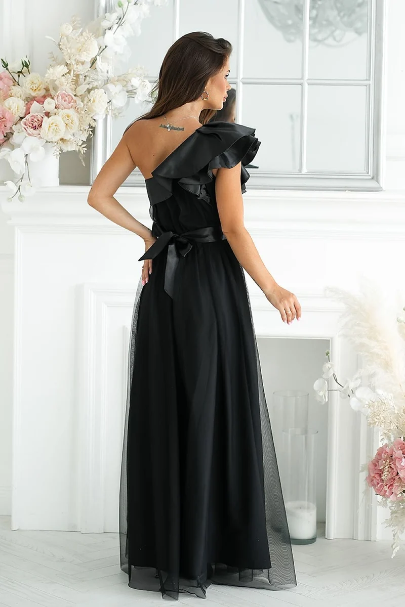 Robe de soirée chic longue en tulle