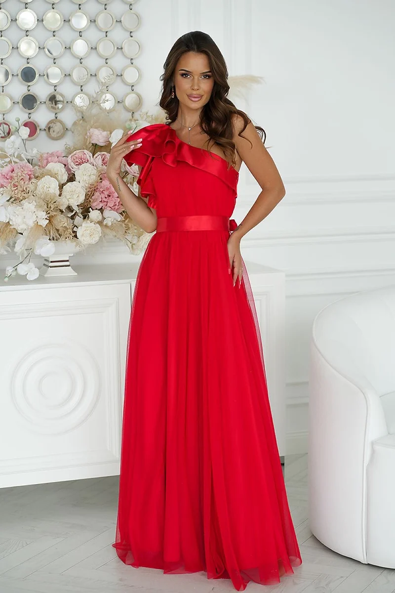 Robe de soirée chic longue en tulle