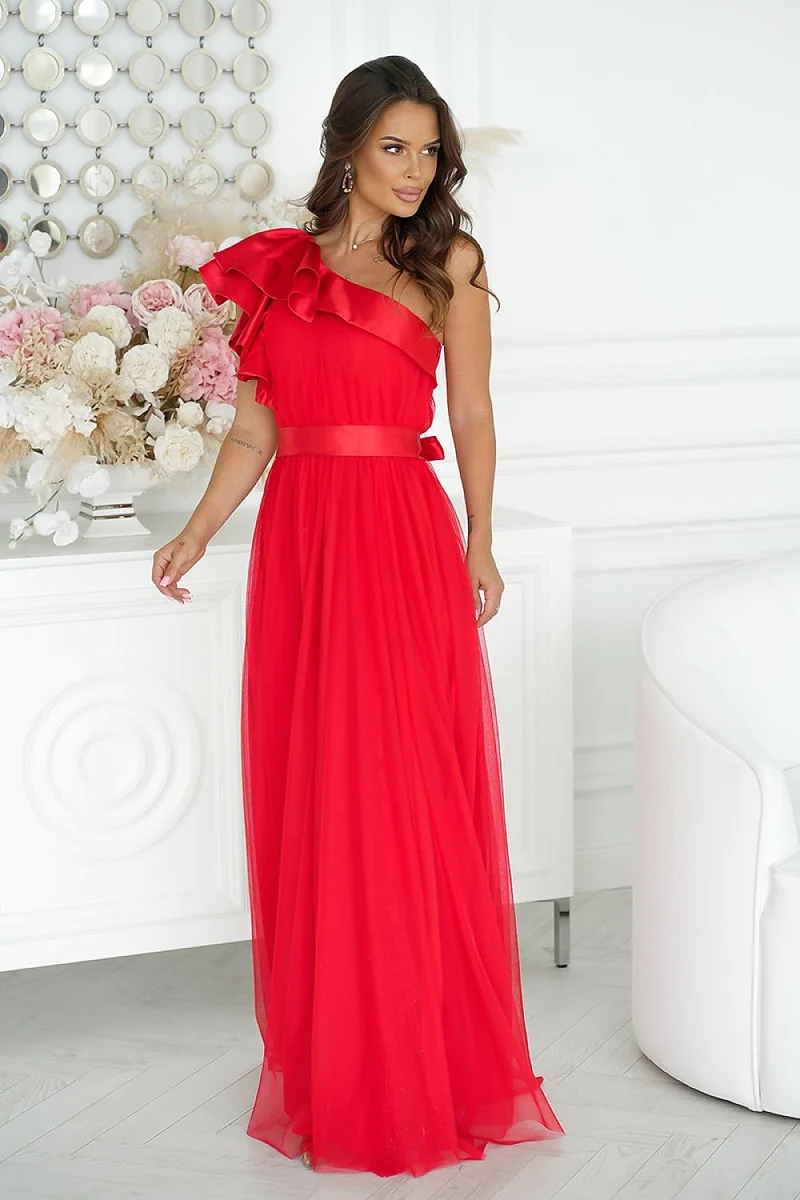 Robe de soirée chic longue en tulle
